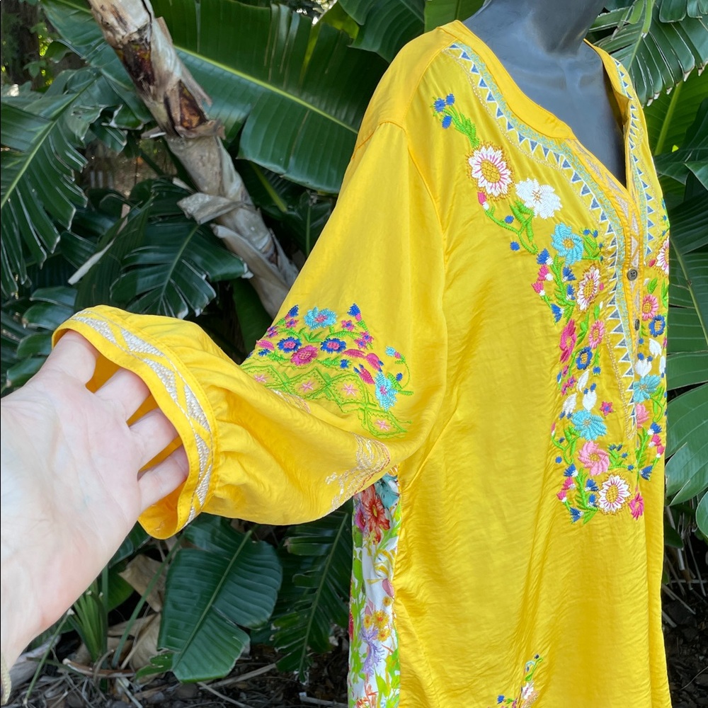 John + Mark, Patchwork And Embroidered Bohemian B… - image 2